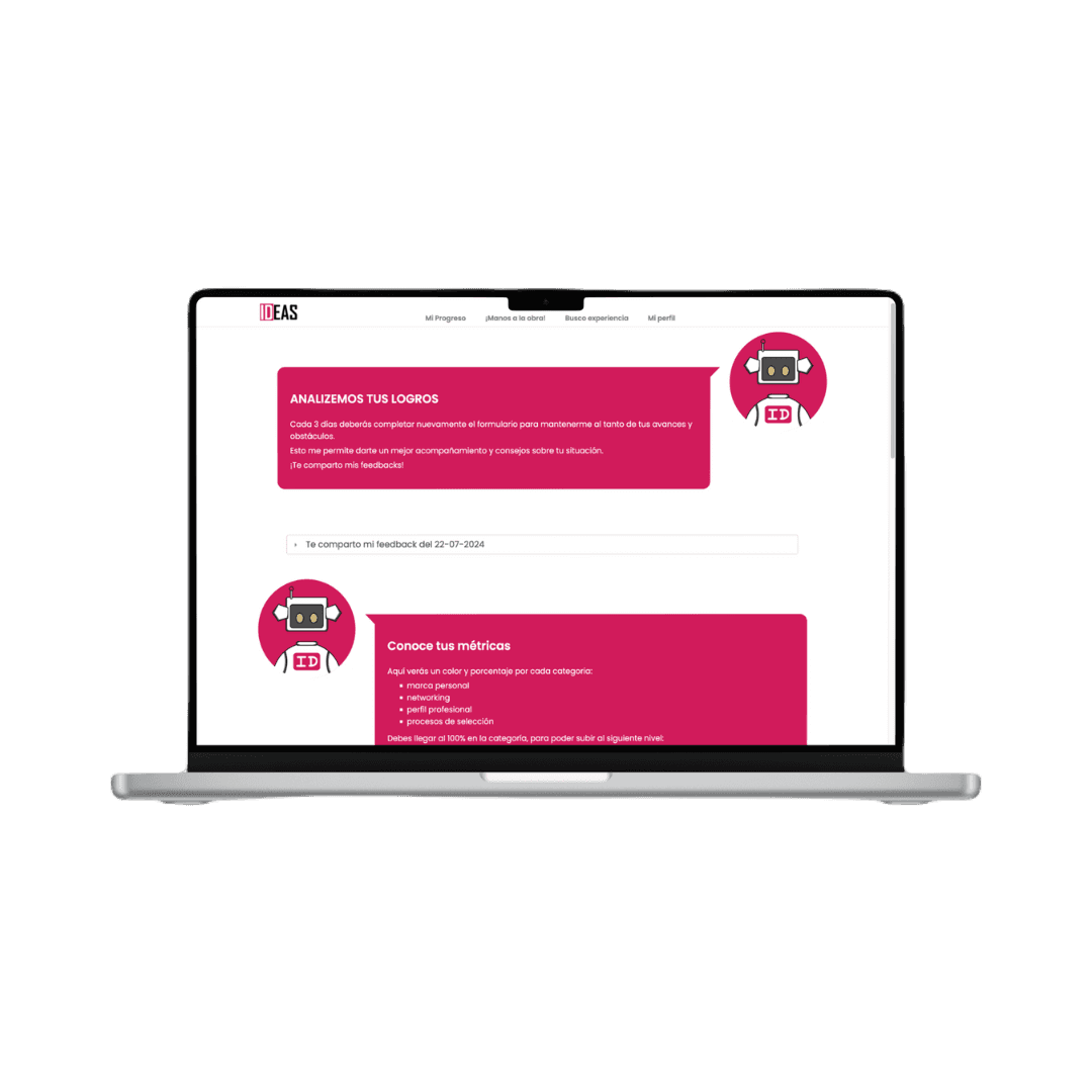 Captura del proyecto ID for Idea